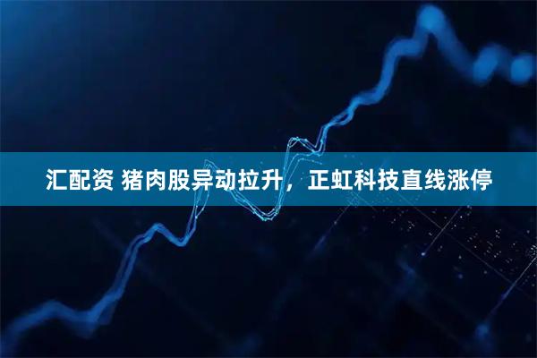 汇配资 猪肉股异动拉升，正虹科技直线涨停